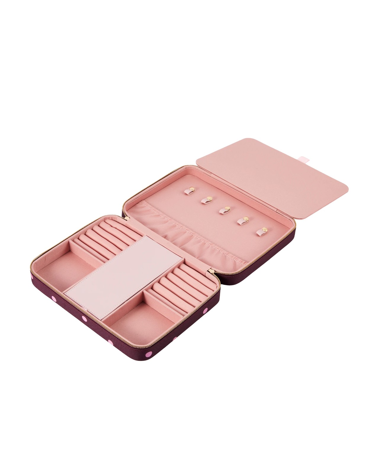 Anko Polka Dot Zip Jewellery Box 5 of 5