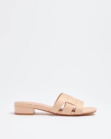Womens Low Heel Weaved Strap Sandal - Nova II