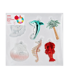 6 Pack Ocean Decoration Pack - Anko