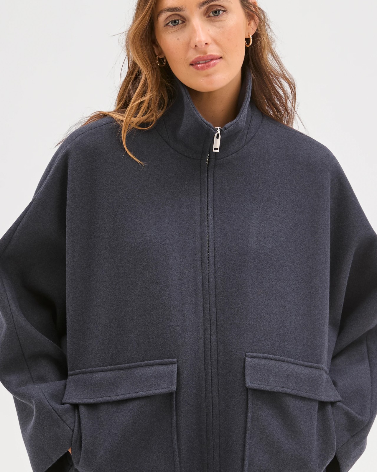 Brushed Collar Zip Through Jacket 3 of 5