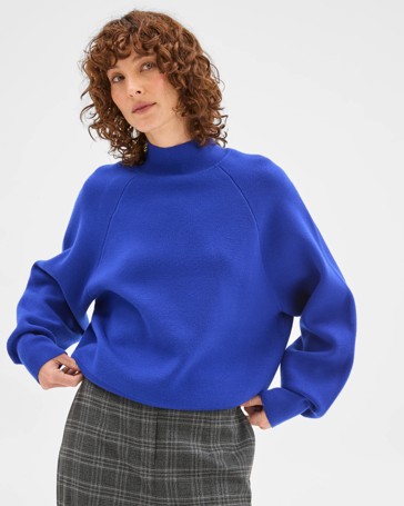 Preview Raglan Detail High Neck Jumper