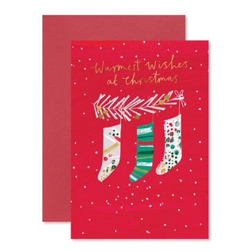 Hallmark Christmas Card - Stockings