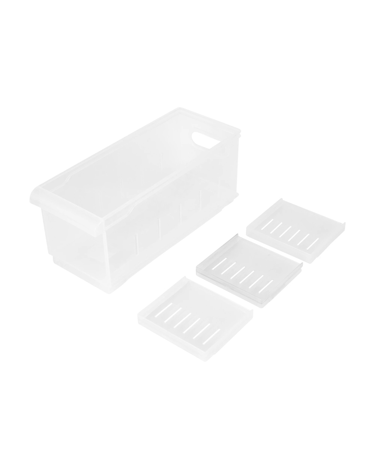 Anko High Stackable Roller Storage - Clear 3 of 5