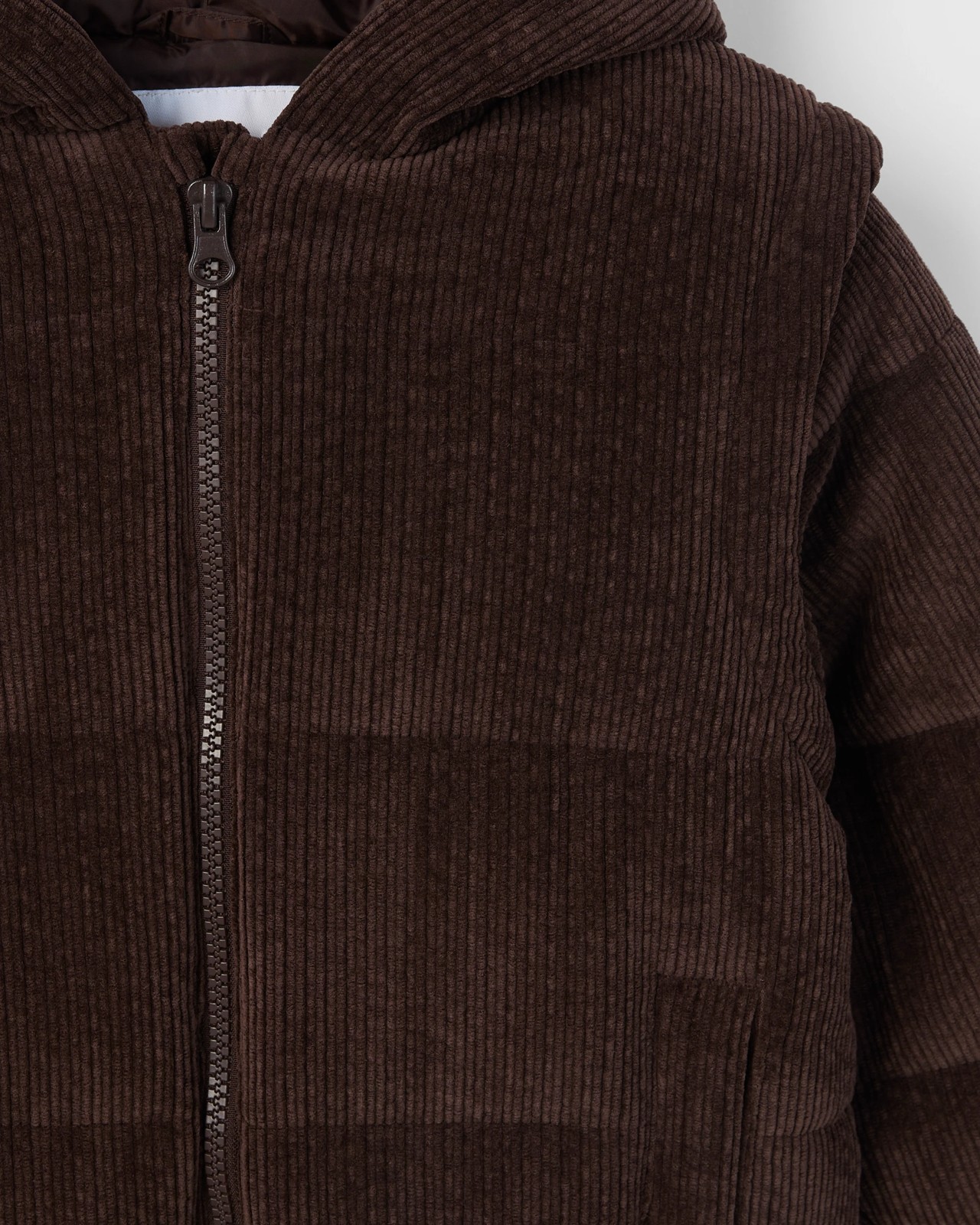 Cord Hooded Jacket with Removable Sleeves 3 of 3