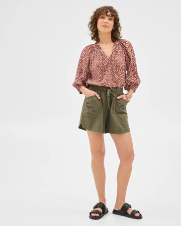 Slub Seam Detail Shorts