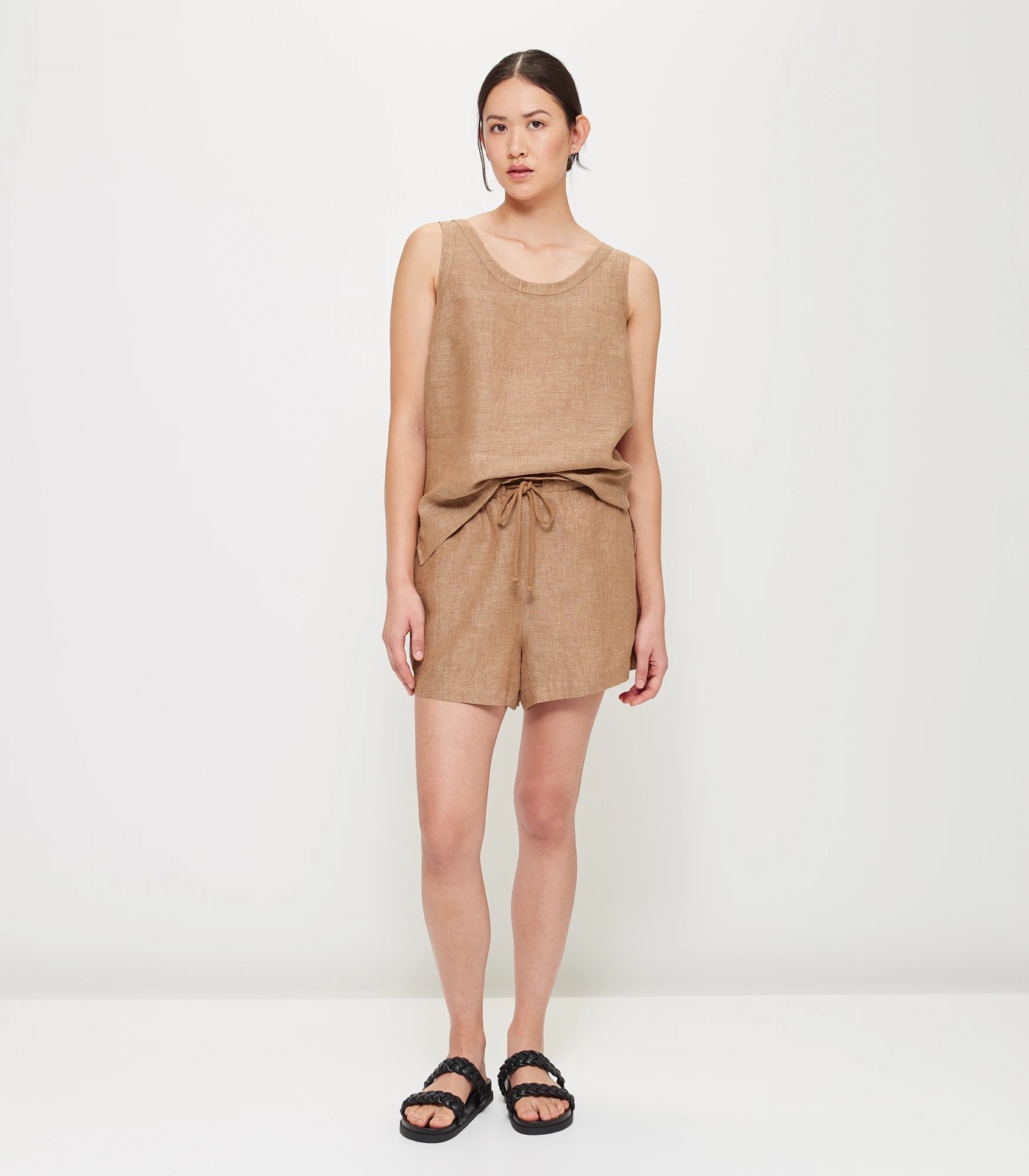 European Linen Tank Top