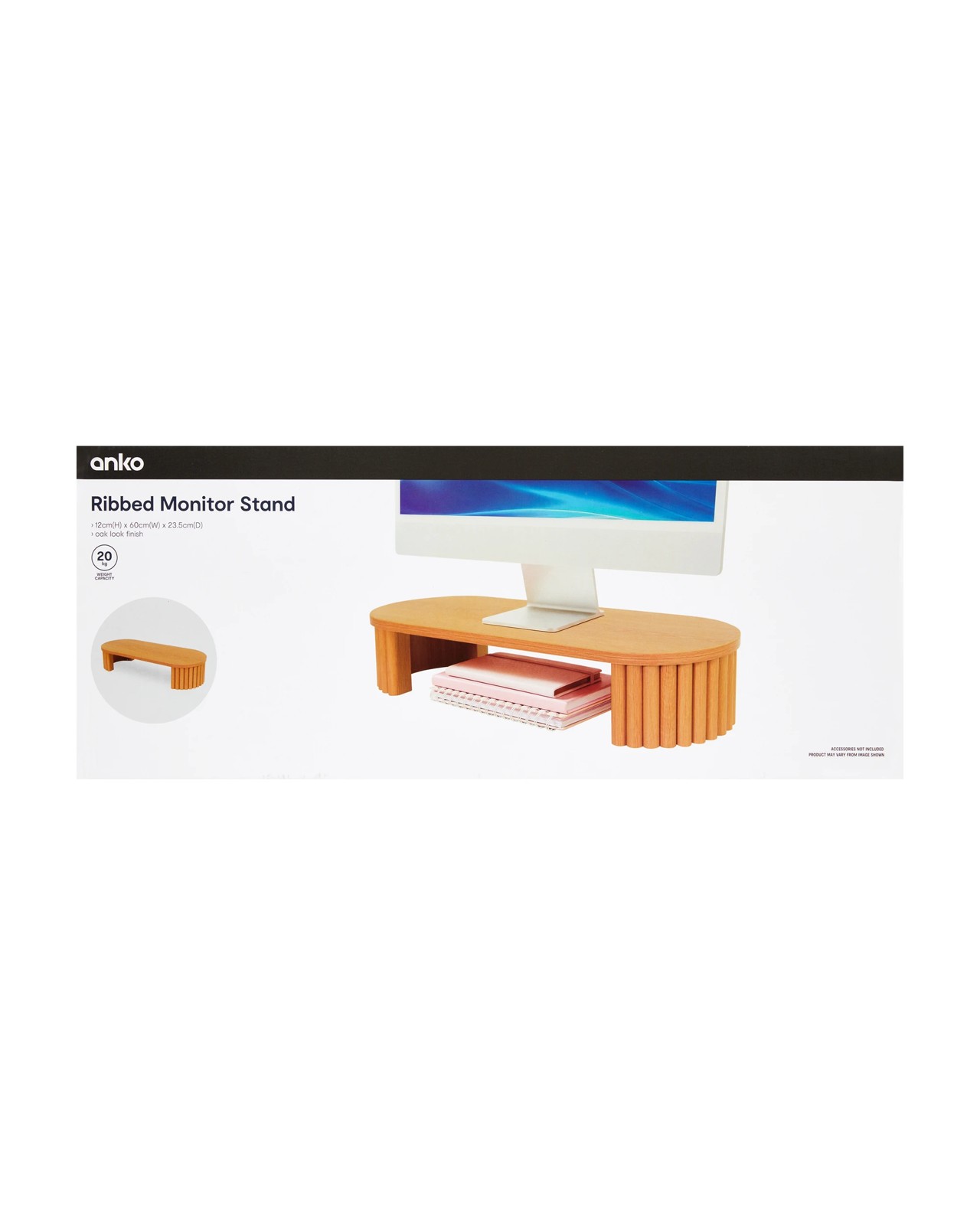 Anko Ribbed Monitor Stand 5 of 5