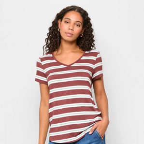 Soft Comfort Bamboo V-Neck Sleep T-Shirt thumbnail 2