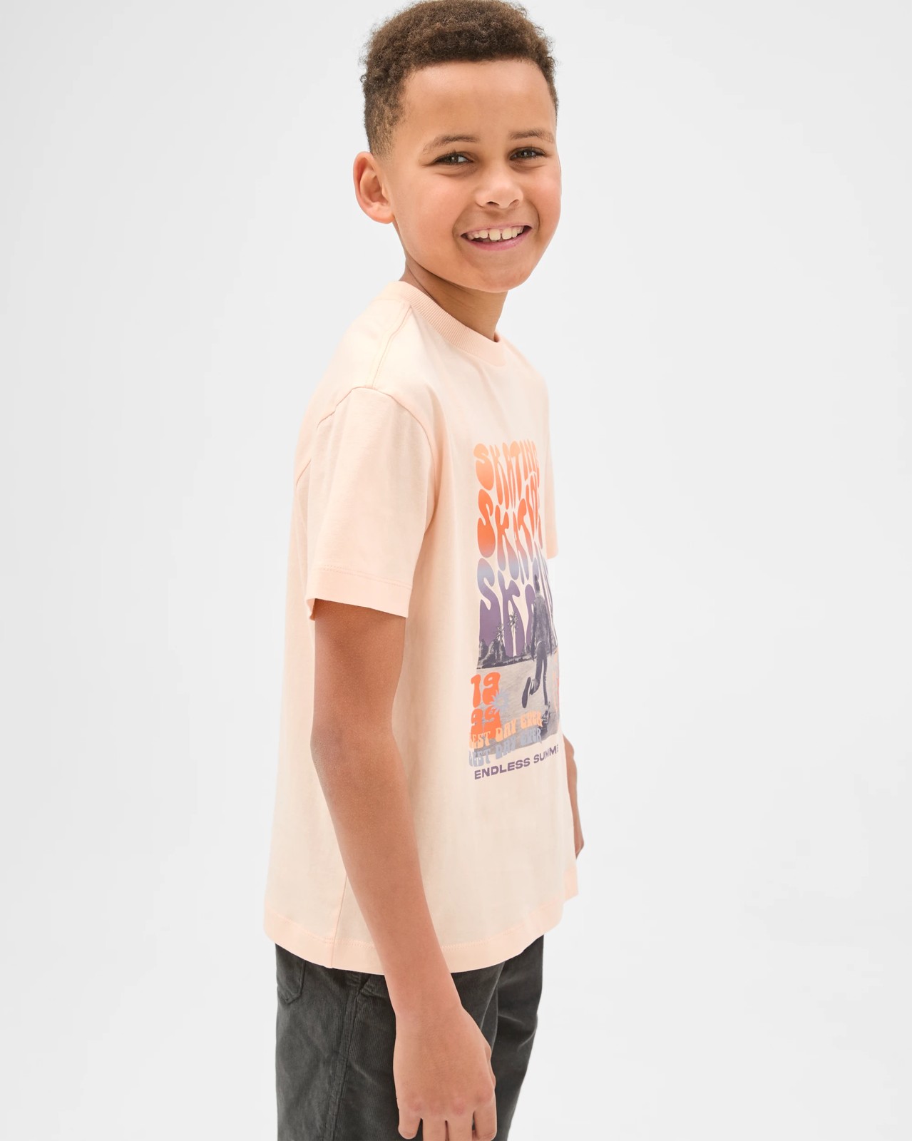 Australian Cotton Print T-Shirt - Orange 3 of 5