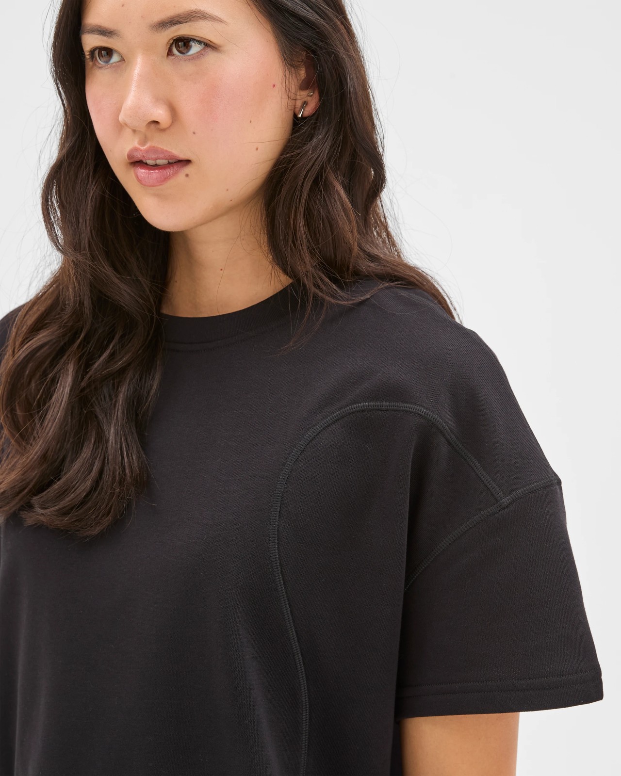 Active Australian Cotton Blend Knit T-Shirt - Black 5 of 5