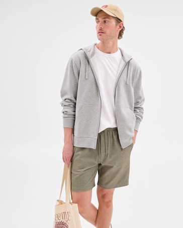 Textured Fleece Shorts