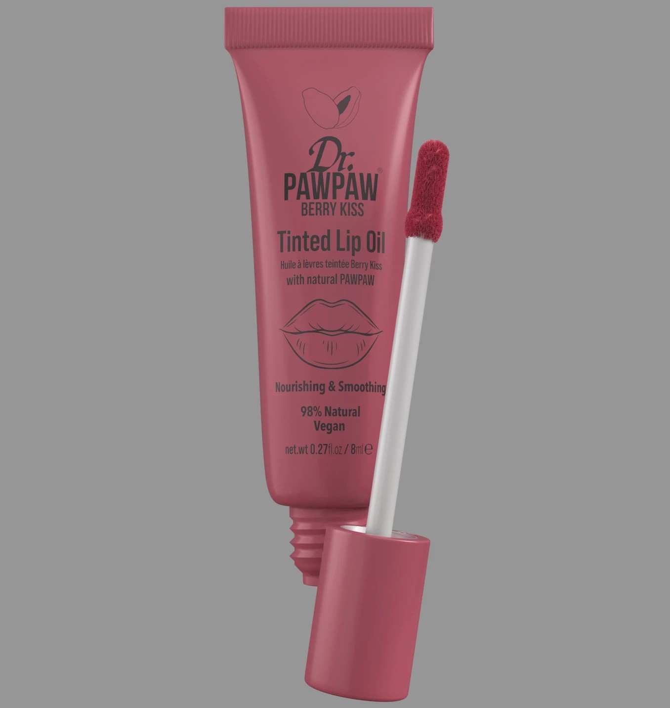 Dr. PAWPAW Tinted Lip Oil 8ml - Berry Kiss 3 of 3
