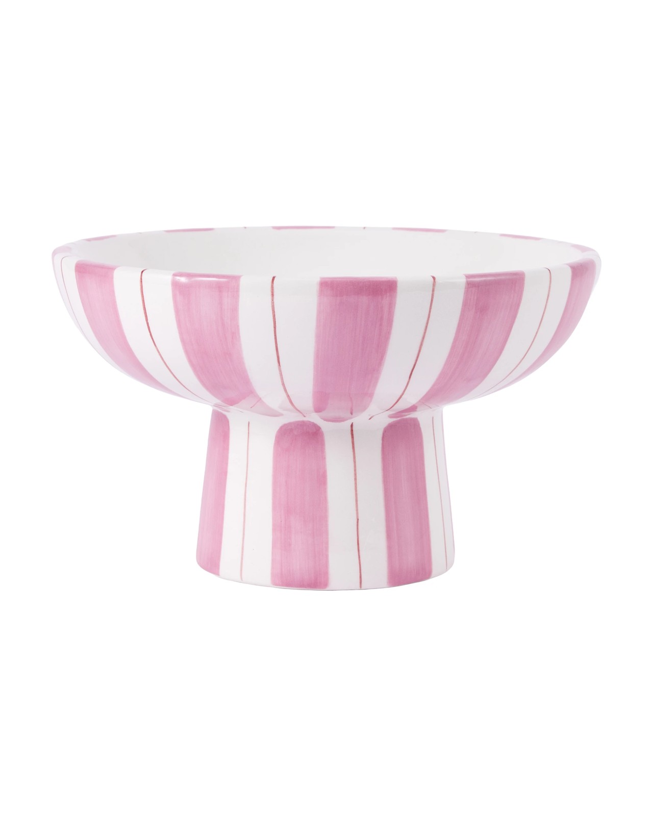 Anko Pink Stripe Ceramic Decor Bowl 2 of 5