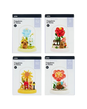 Mini Blocks Flower Series: Capybara in Dome - Assorted