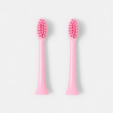 2 Pack Electric Toothbrush Replacement Heads, Pink - OXX Bodycare