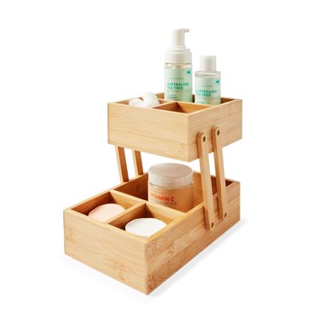 2 Tier Bamboo Storage - Anko