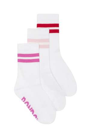 Bonds 3 Pack Cushioned Stripe Crew Socks