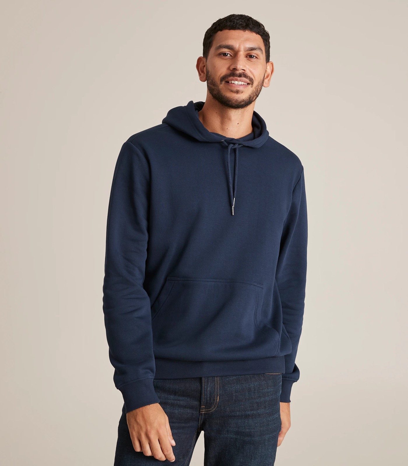 Navy blue hoodie on sale men