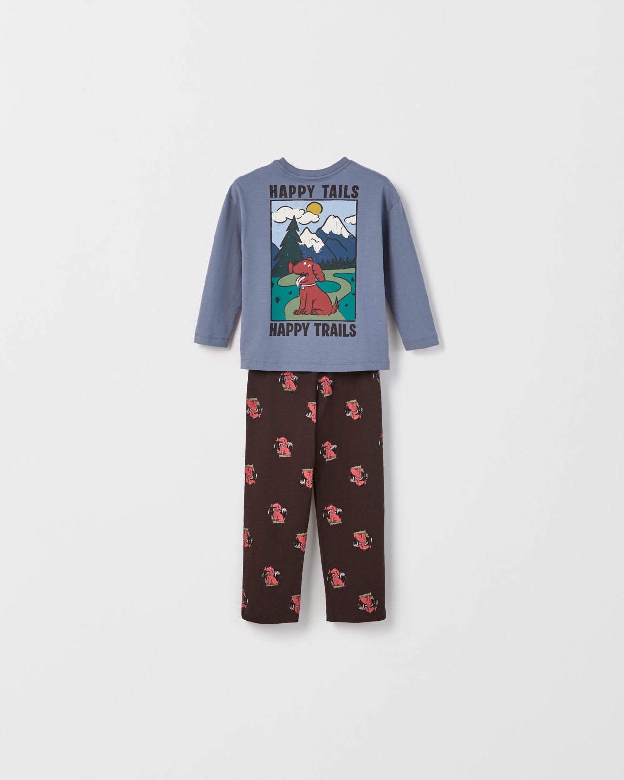 Australian Cotton Younger Boys Oversized Lounge Knit Pyjama Set - Dogs  4 of 4