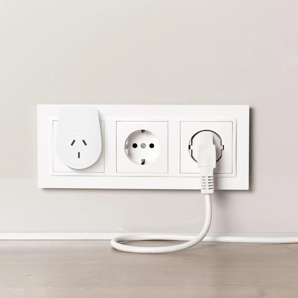 Anko USB Compact Travel Adaptor: Aus/NZ to EU - Twin Pack 4 of 4