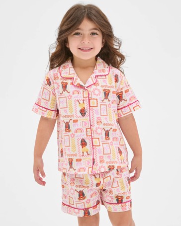 Disney Australian Cotton Younger Girls Pyjama Set