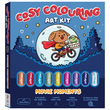 Art Maker Cosy Colouring Art Kit Movie Moments - Book
