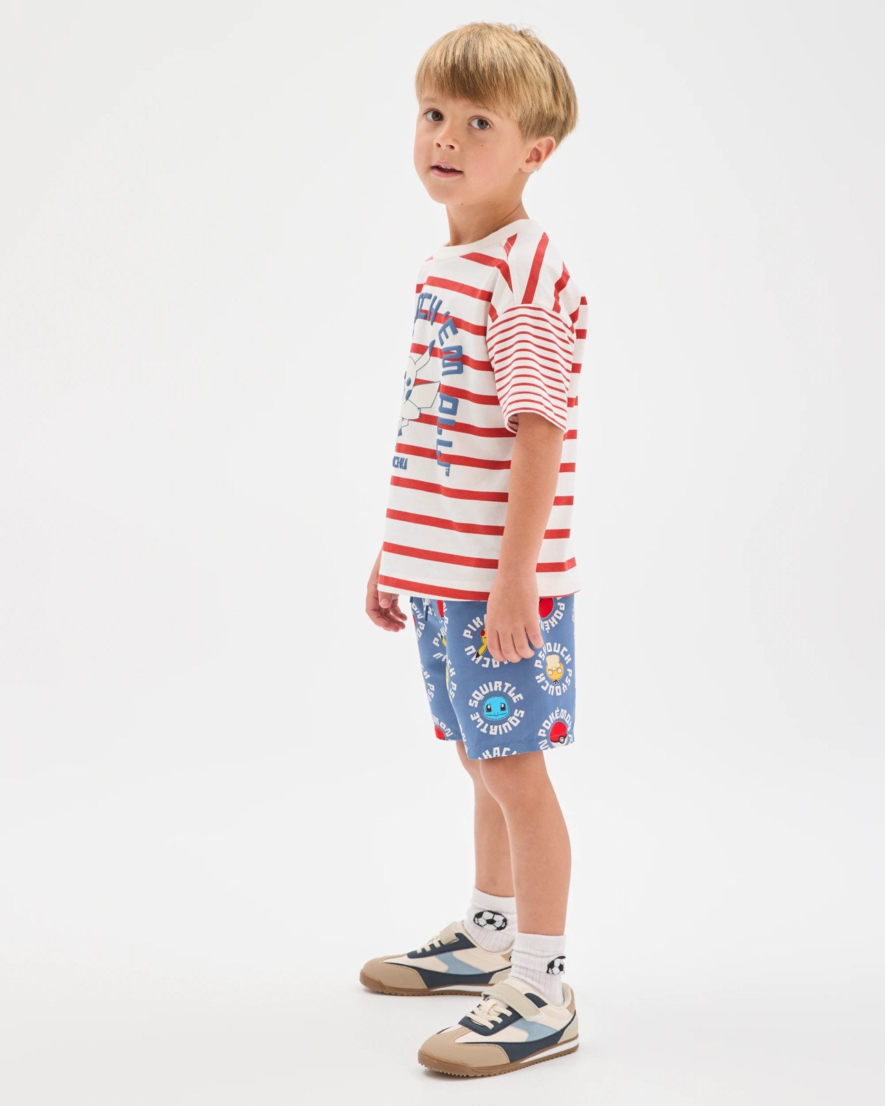 Pokemon Australian Cotton Squirtle Stripe T-Shirt 3 of 5