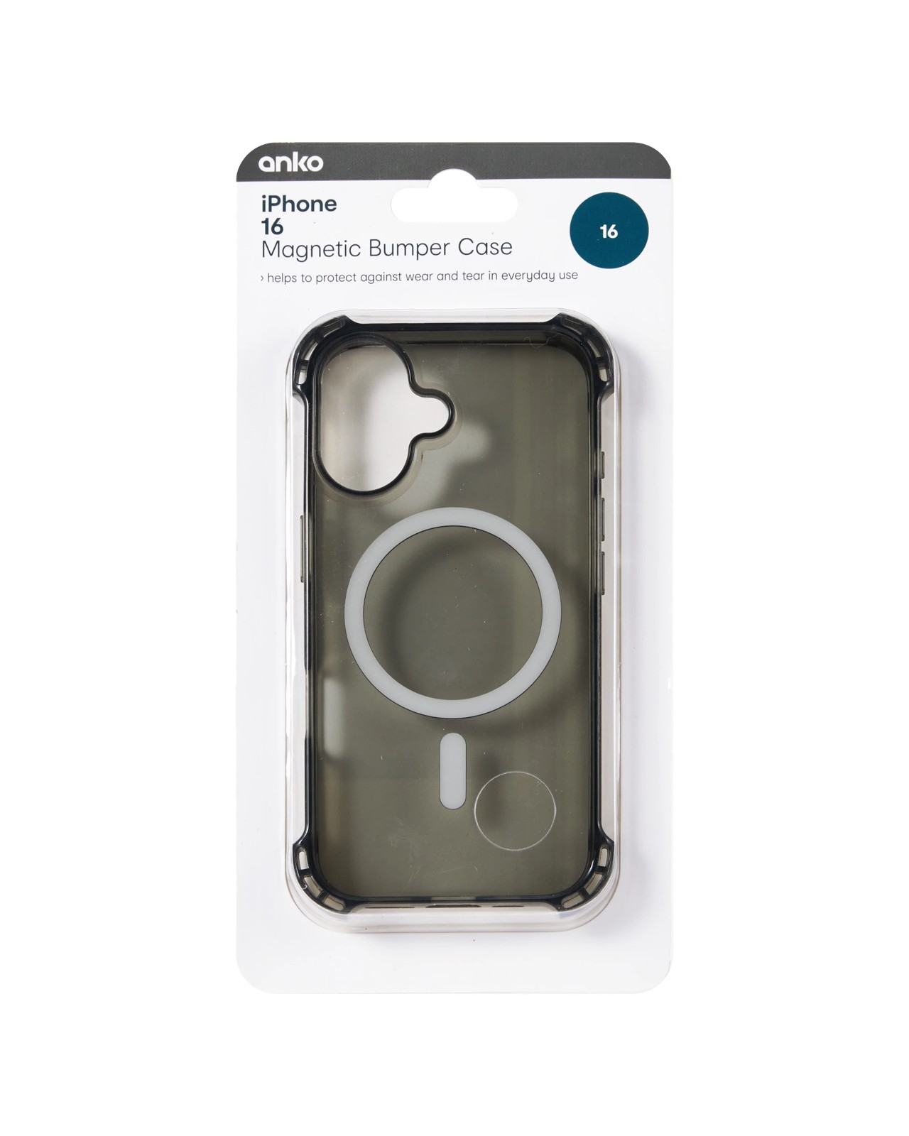 Anko iPhone 16 Magnetic Bumper Case - Black 6 of 6