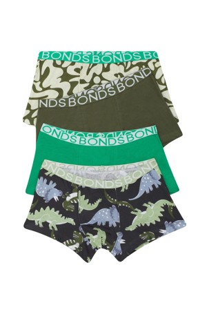Bonds Boys Trunks 4 Pack