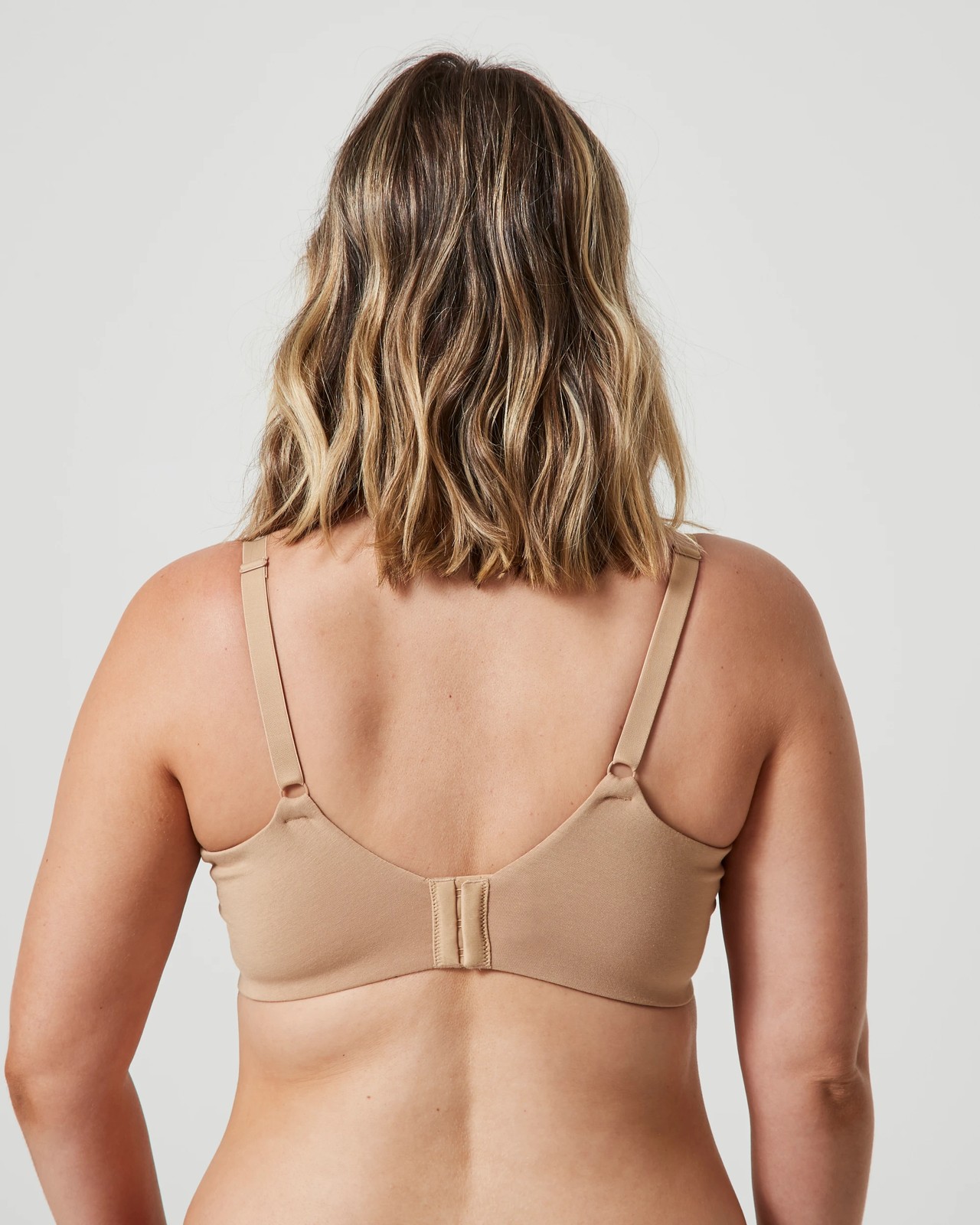 Fuller Figure Pippa Cotton Soft Cup Bra - Latte Brown 4 of 4