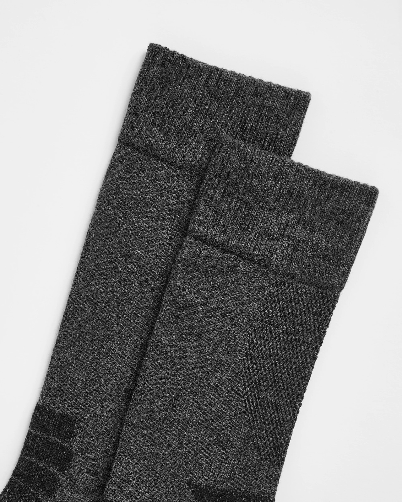 Graphite Bamboo 2 Pack Performance Crew Socks - Charcoal 2 of 3