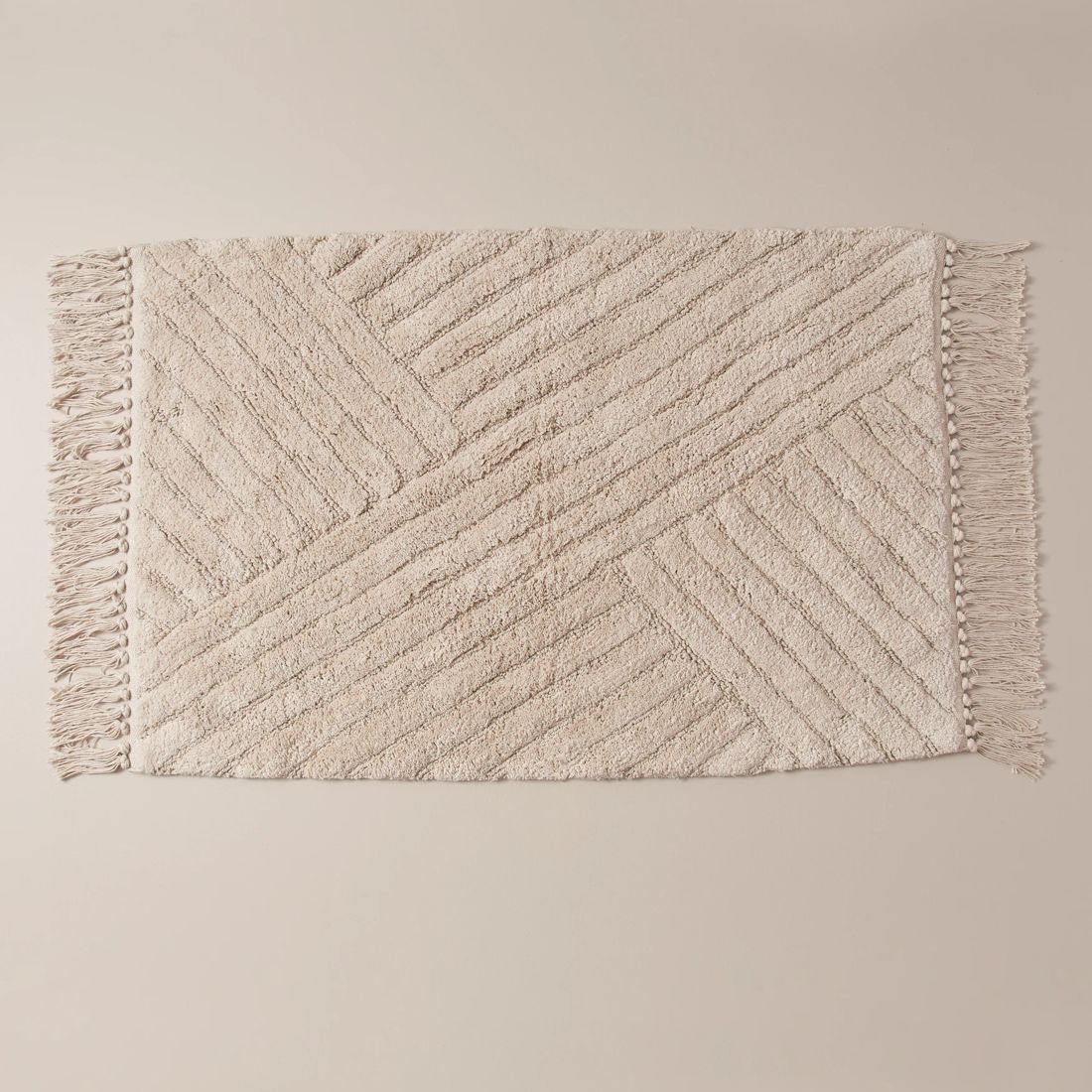 Nolan Geo Bath Mat - Stone Grey | Target Australia
