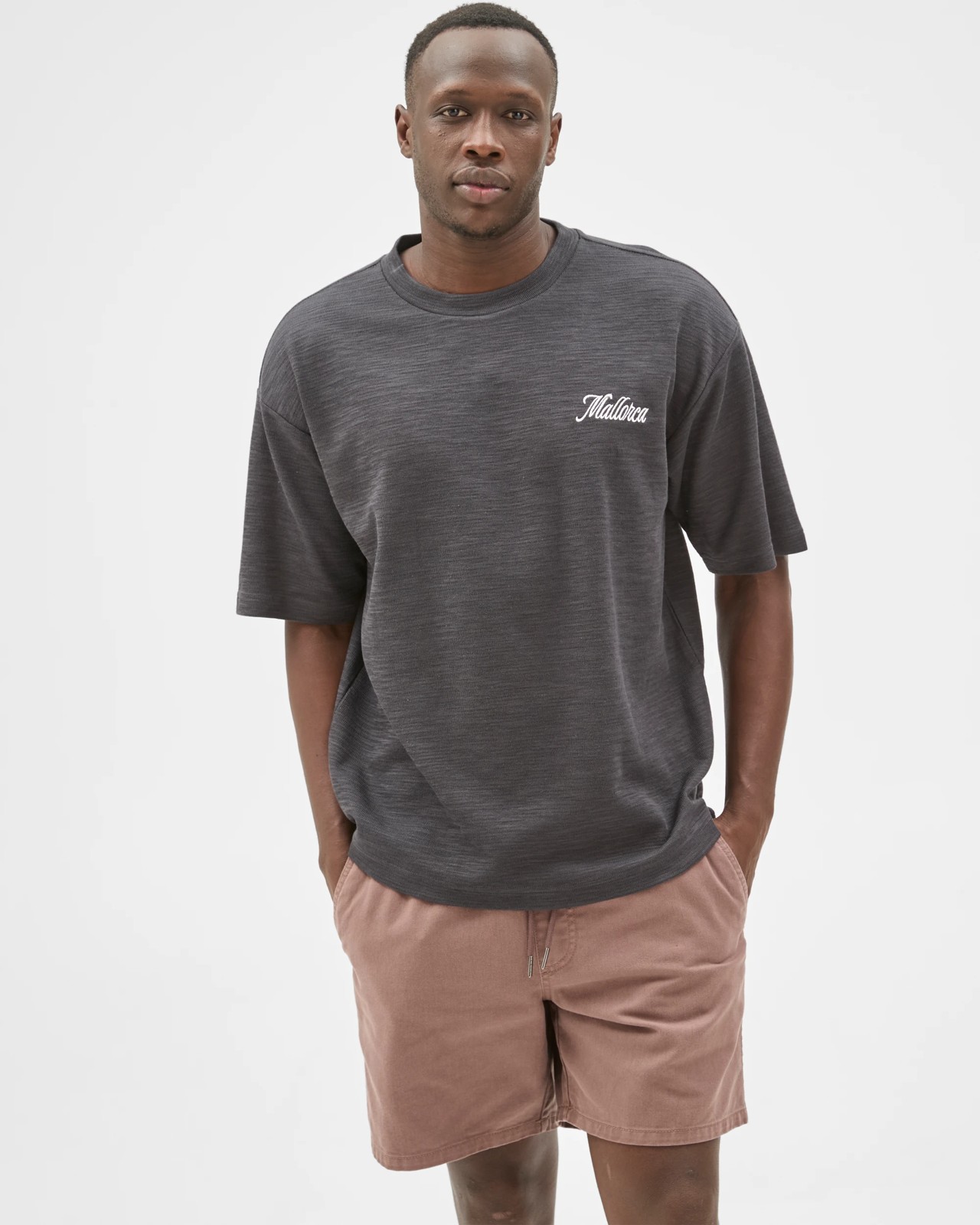 Commons Textured Graphic T-Shirt - Black Mallorca 2 of 5