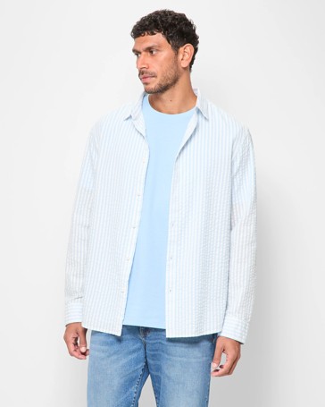 Australian Cotton Seersucker Shirt