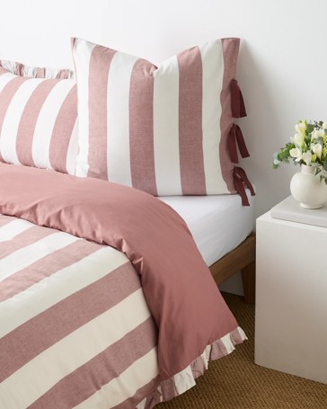 Peyton Herringbone Weave Stripe European Pillowcase