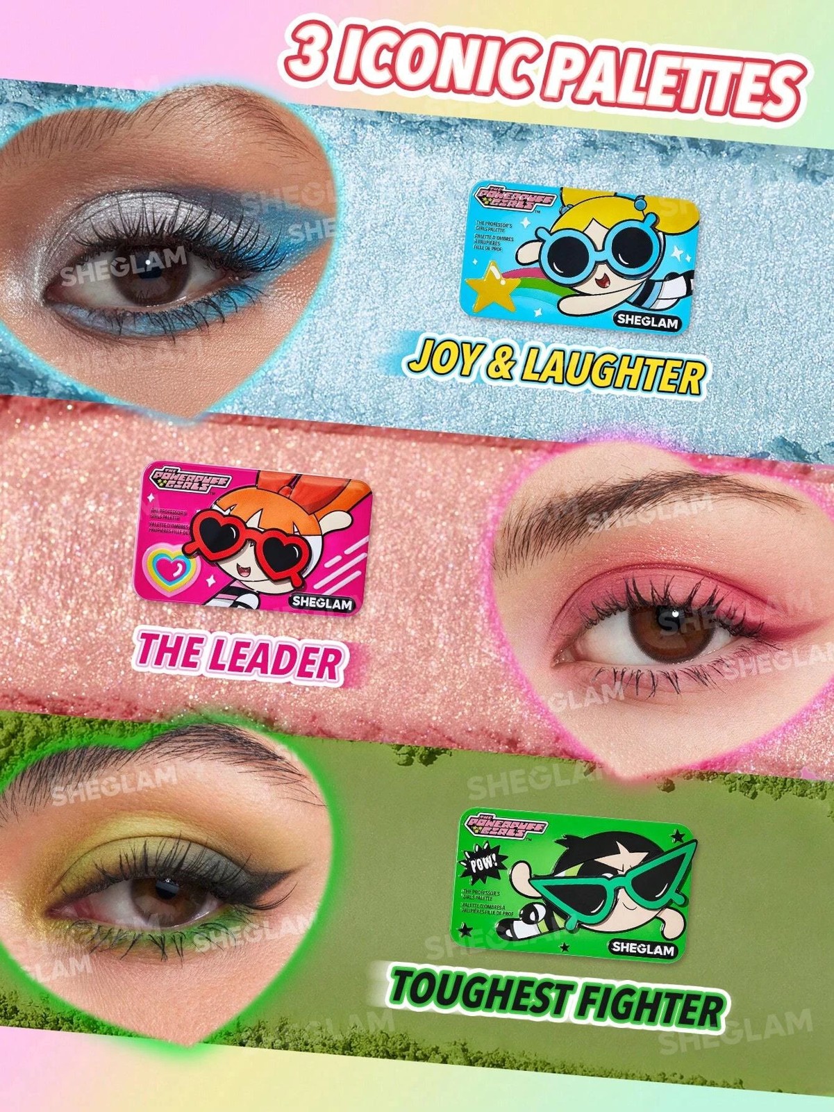The Powerpuff Girls X SHEGLAM The Professor's Girls Palette – Joy & Laughter 6 of 6