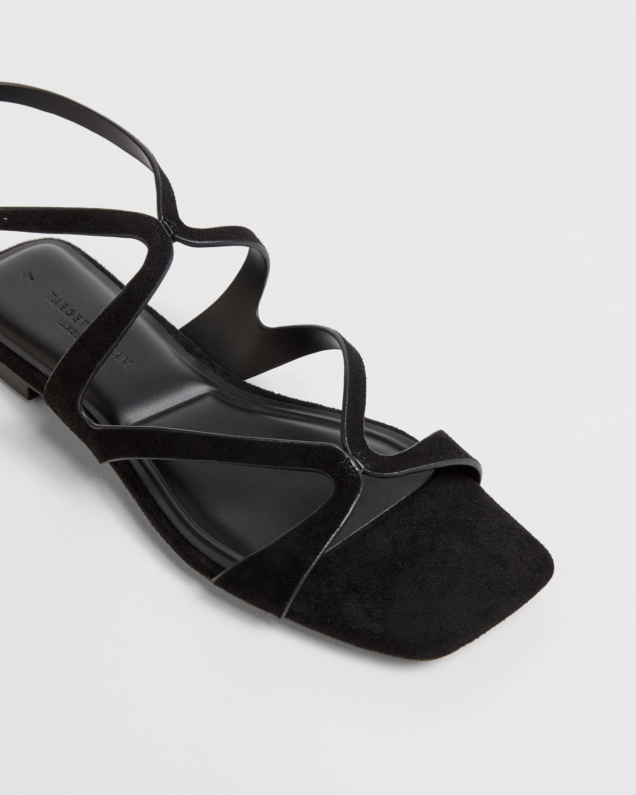 Ankle Strap Flat Sandals - Black 3 of 3