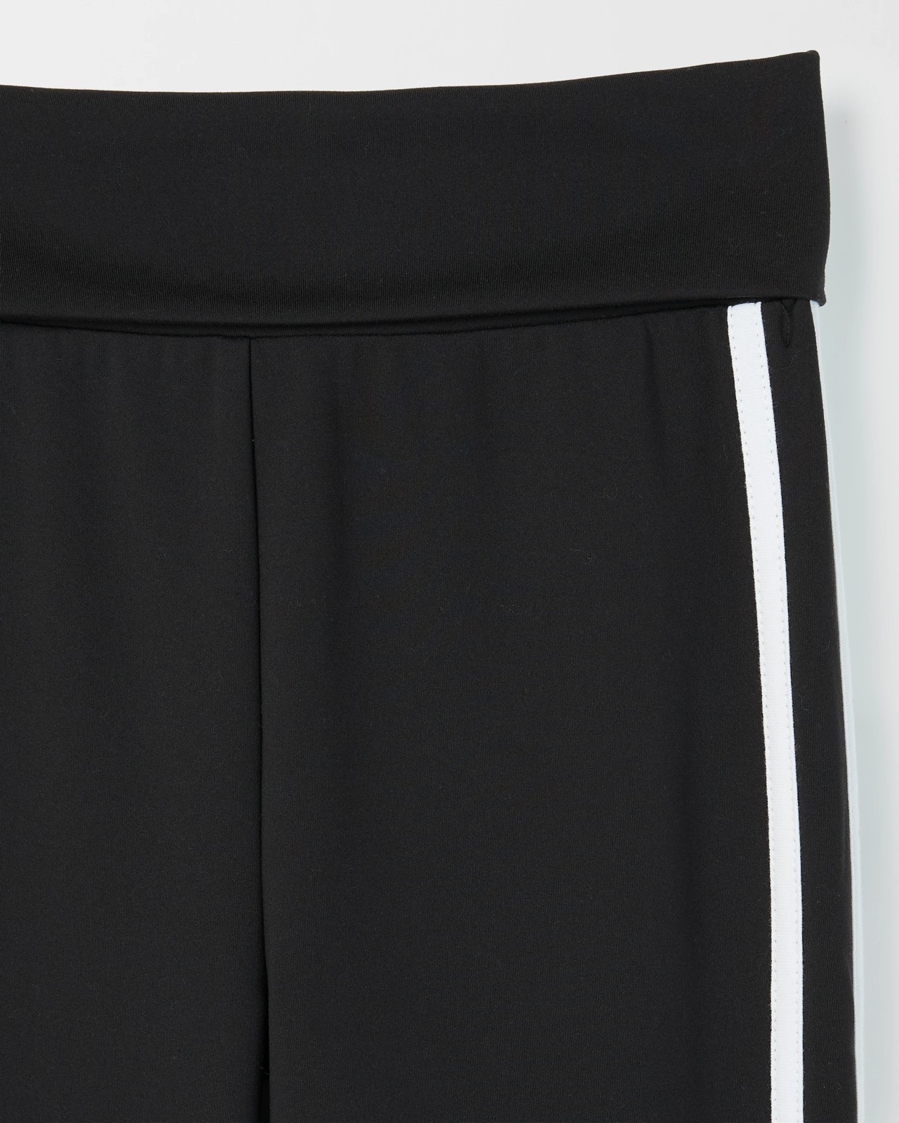 Active Fold Over Flare Pants - Black Stripe 2 of 2