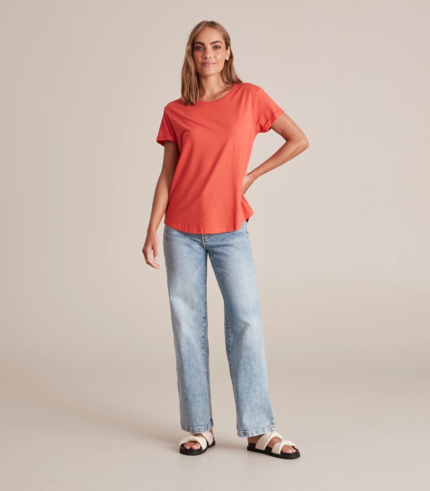 Cotton/Modal Relaxed T-Shirt 2 of 5