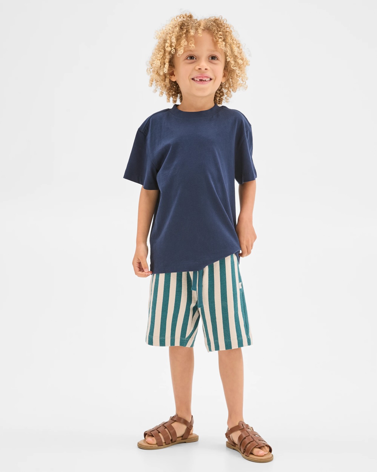 Australian Cotton Slub Jersey Shorts - Green 3 of 6