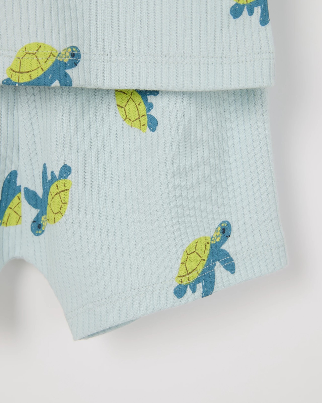 Baby Organic Cotton Ribbed Pyjama Set 6 of 6
