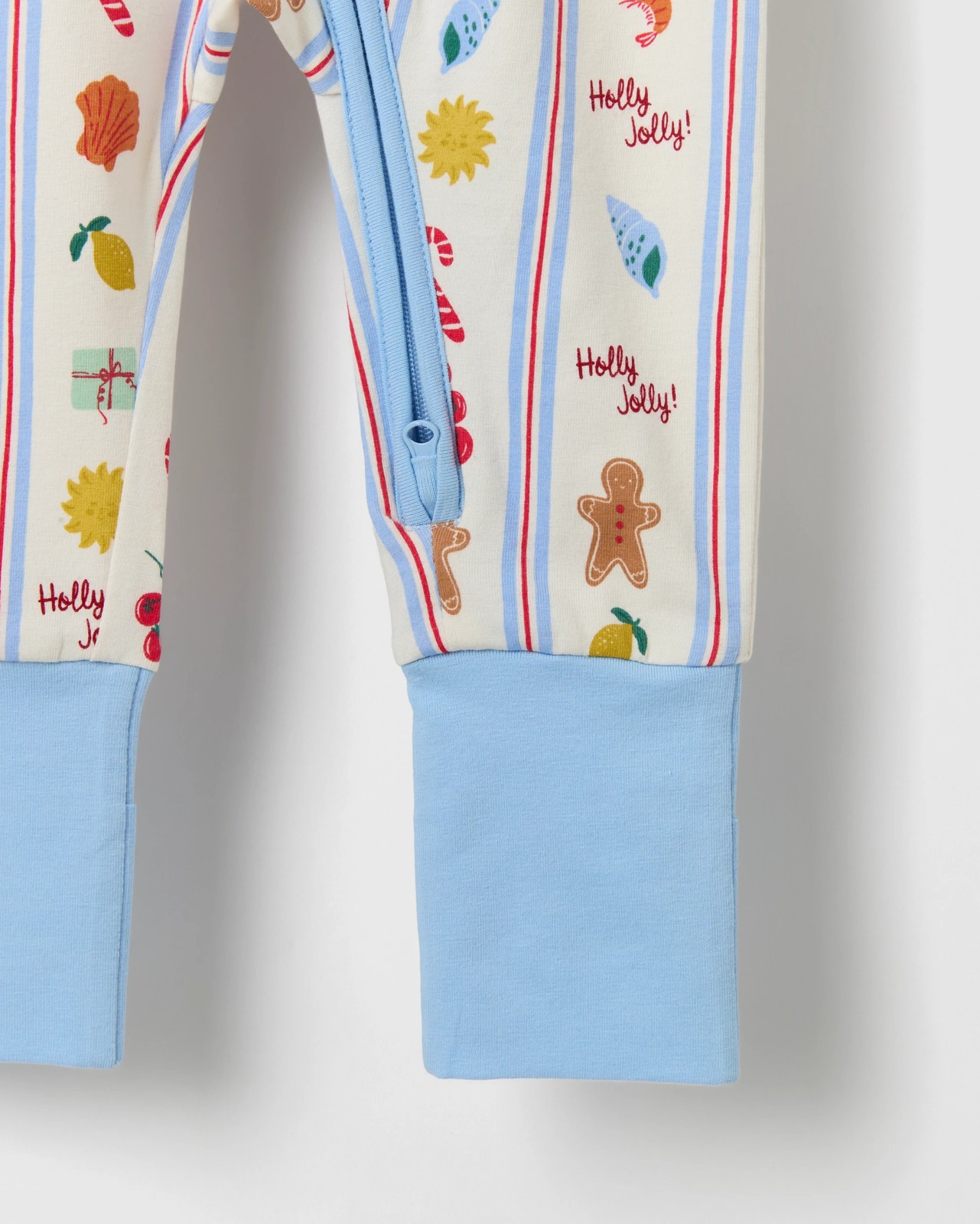 Baby Organic Cotton Zip Front Footless Coverall 3 of 3