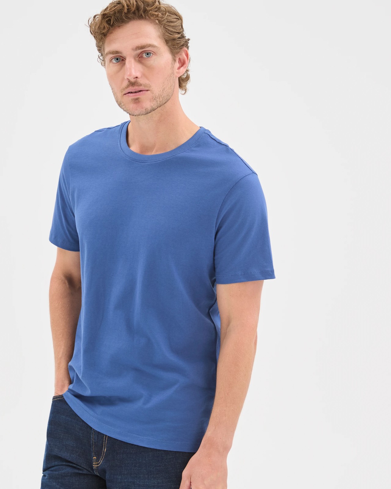 Australian Cotton T-Shirt - Dark Blue 4 of 6