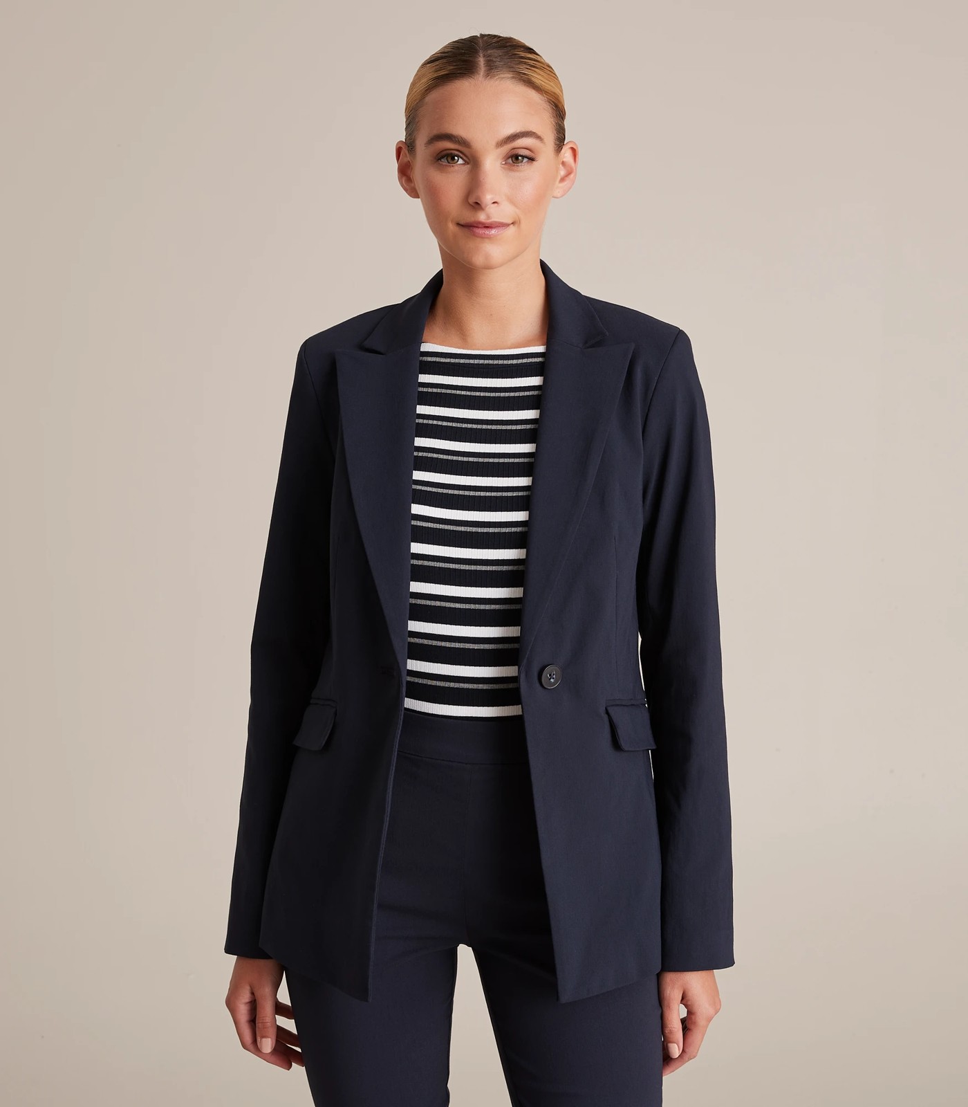 Longline on sale blue blazer