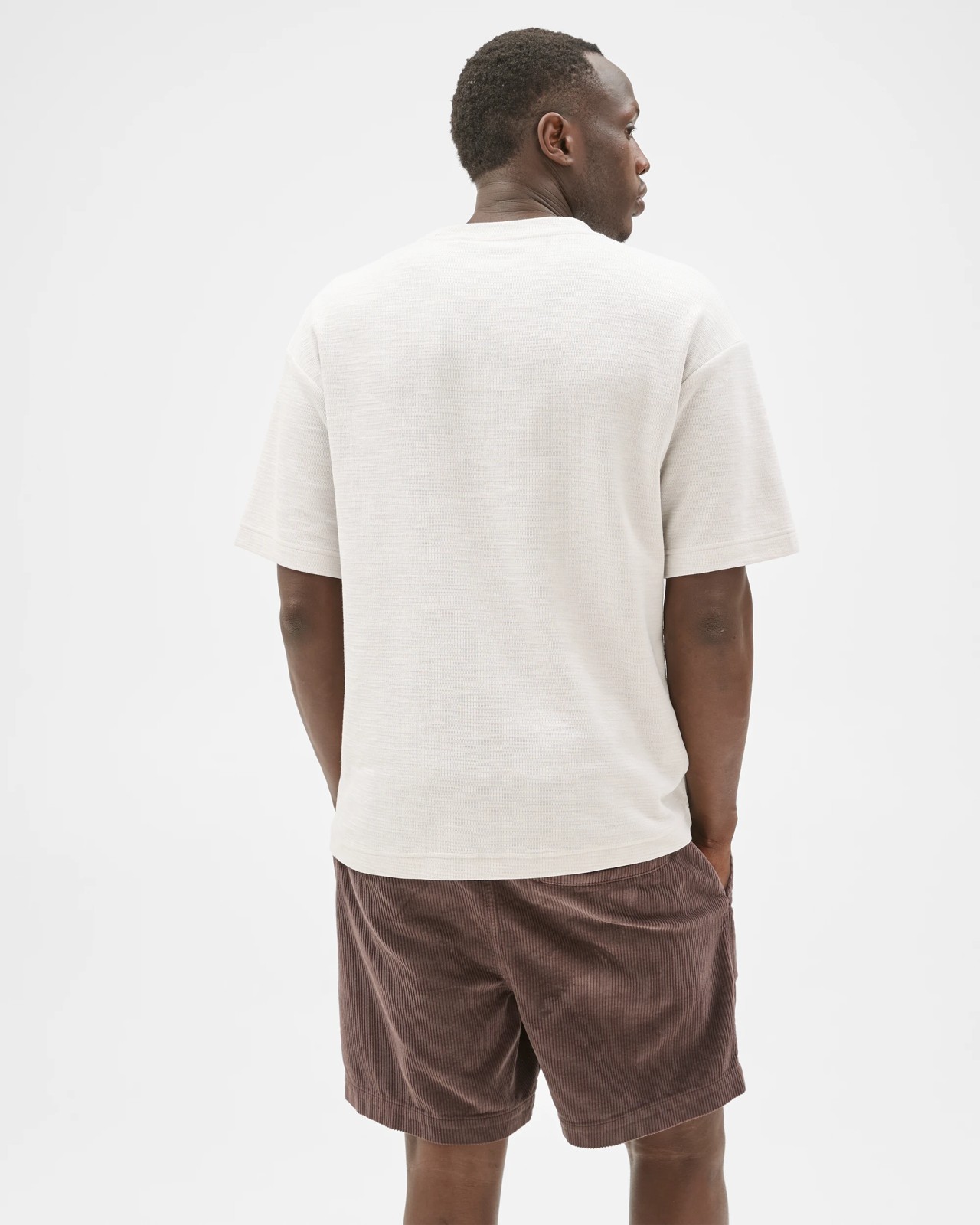 Commons Textured Graphic T-Shirt - Off White Saint Tropez 6 of 6
