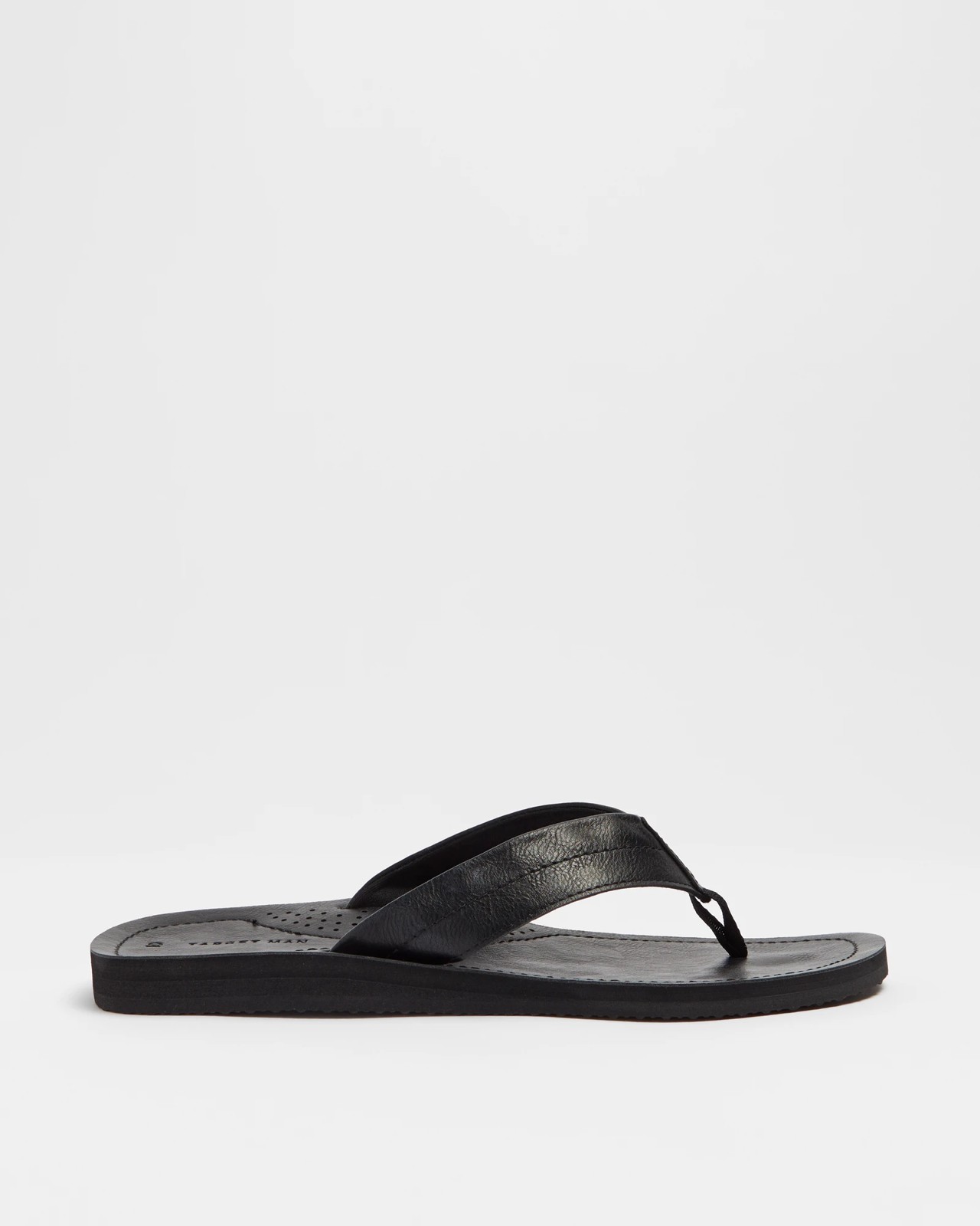 Mens PU Summer Thongs - Black | Target Australia