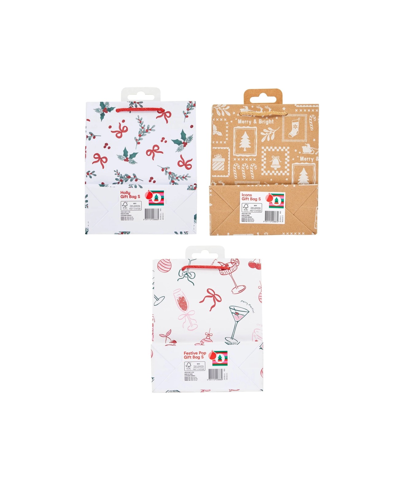 Anko Gift Bag - Small, Assorted 5 of 5