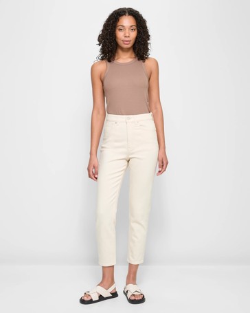 Hayley Super High Rise Crop Length Slim Denim Jeans