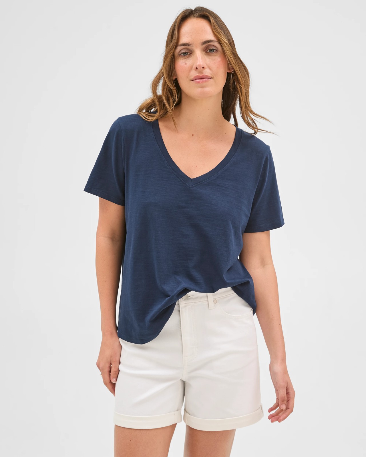 Rolled Cuff Denim Shorts 3 of 5