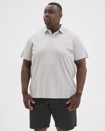 Plus Size Australian Cotton Micro Stripe Polo Top